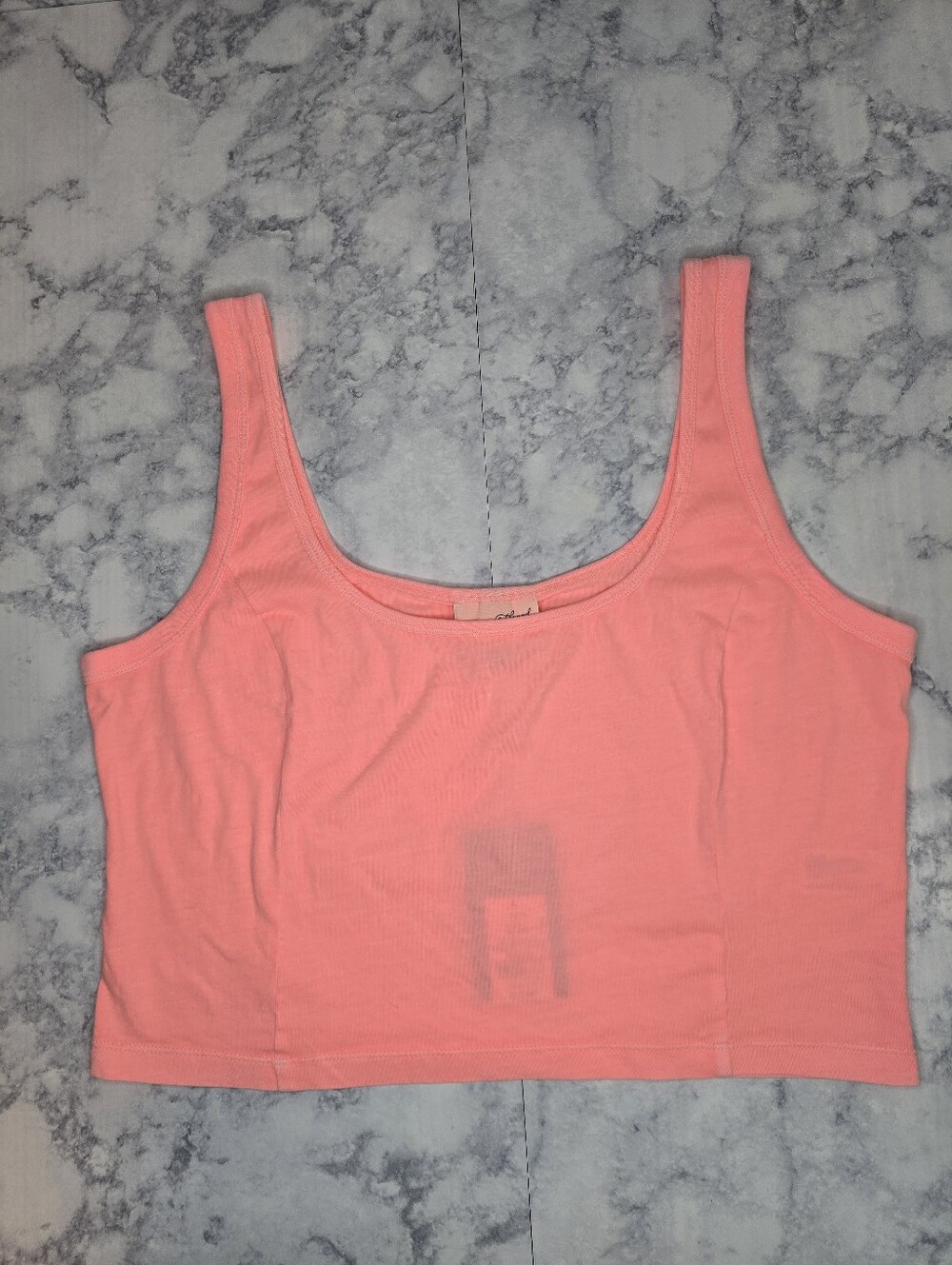 Universal Thread Coral Pink Cropped Tank Top Large